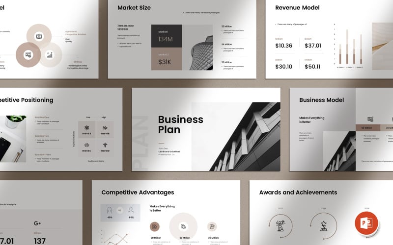 business plan presentation layout original