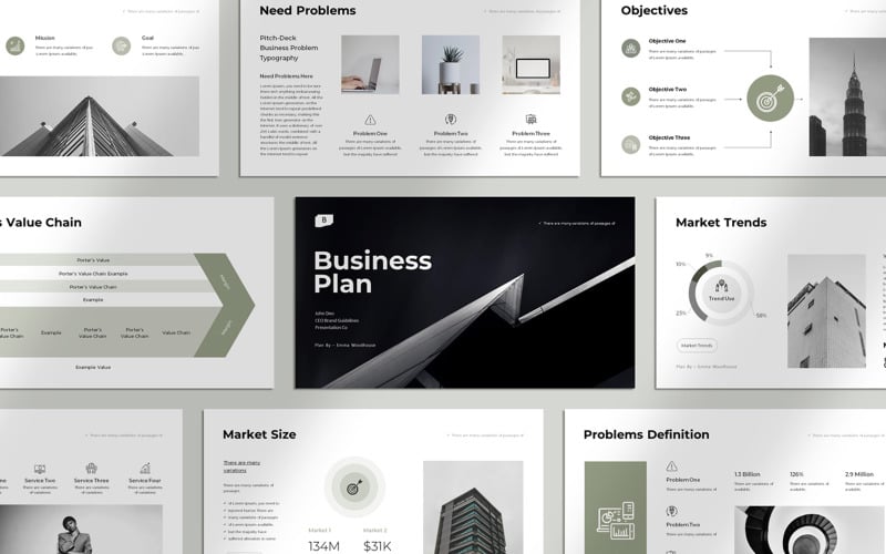 business plan presentation powerpoint layout original