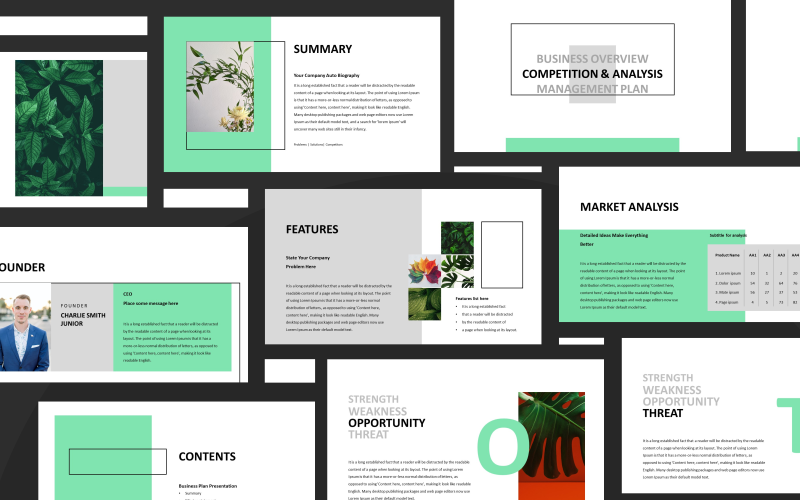 business plan presentation powerpoint template original