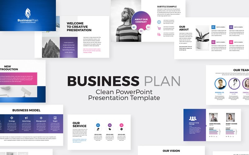business plan presentation powerpoint template original