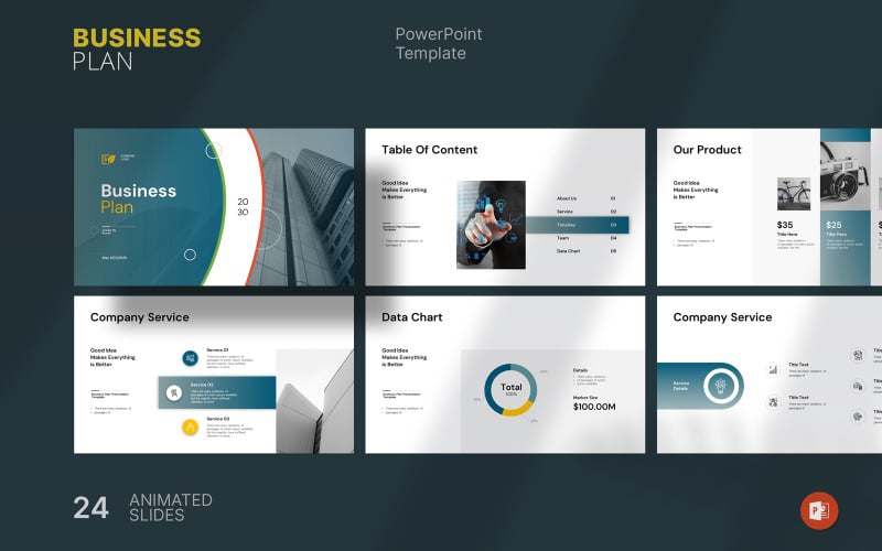 business plan presentation template original