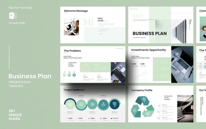 business plan presentation template original
