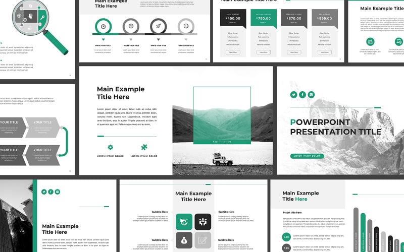 business plan presentation template design in powerpoint original
