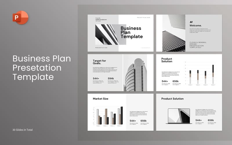 business plan presentation templates original