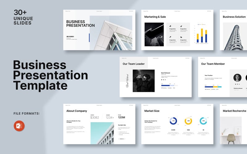 business plan service powerpoint template original