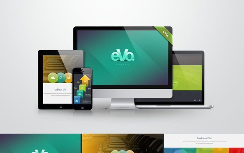 business plan with d infographics powerpoint template original
