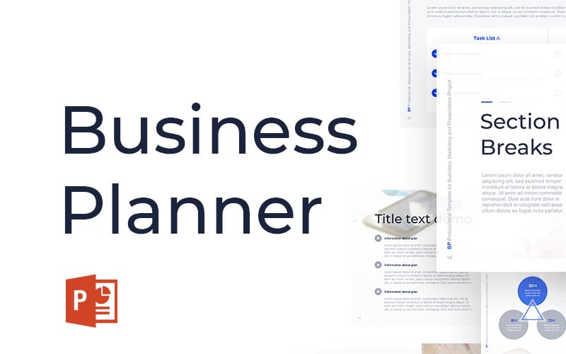 business planner powerpoint template original