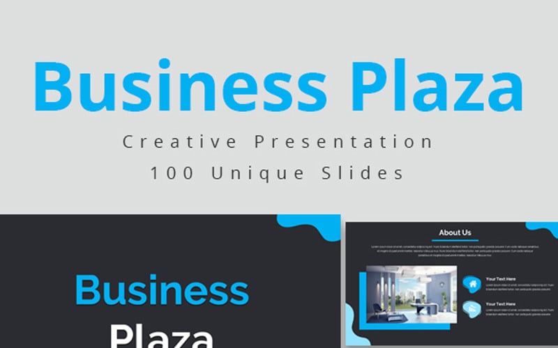 business plaza powerpoint template original