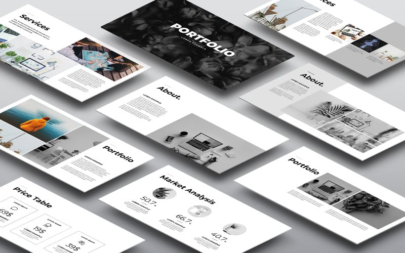 business portfolio presentation layout original