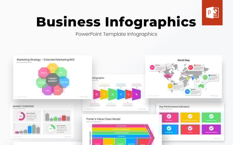 business powerpoint infographics template designs original
