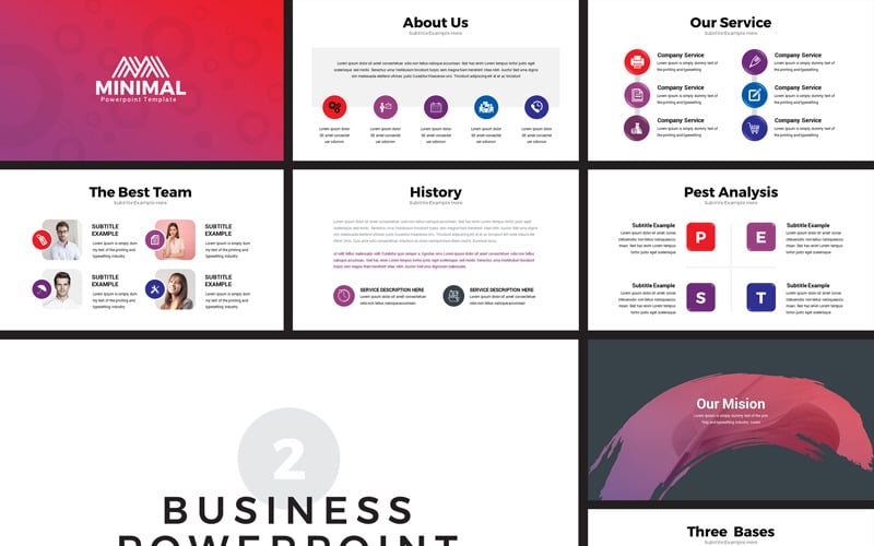 business powerpoint template original