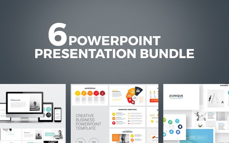 business presentation bundle powerpoint template original