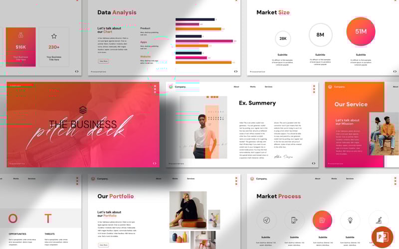 business presentation layout template original