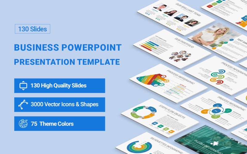 business presentation powerpoint template original