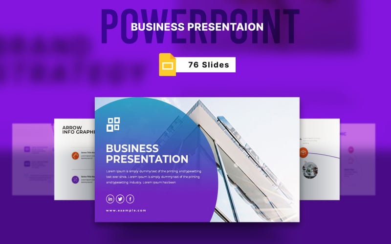 business presentation powerpoint template original