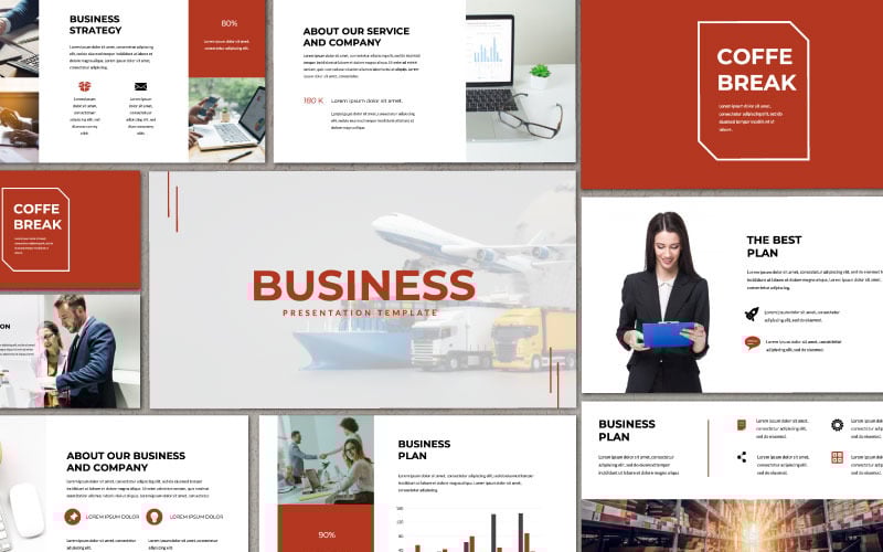 business presentation powerpoint template original
