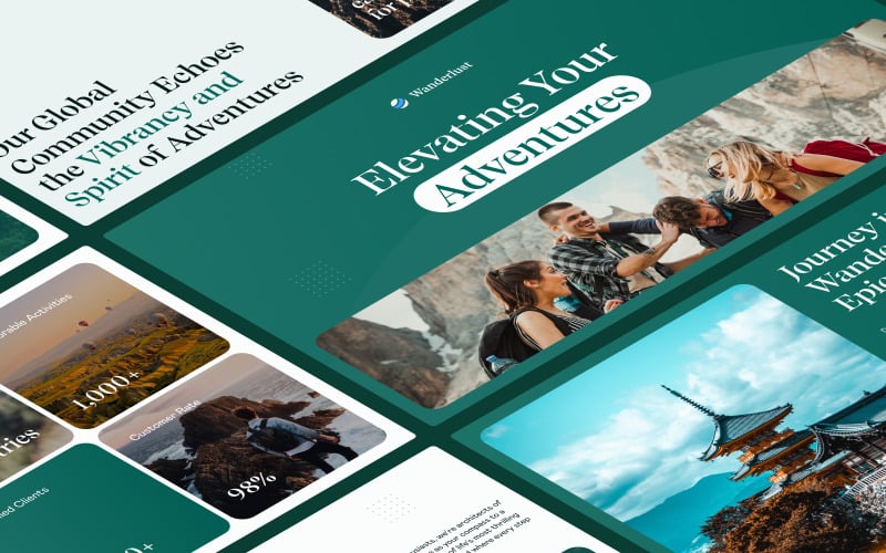 business presentation template wanderlust original