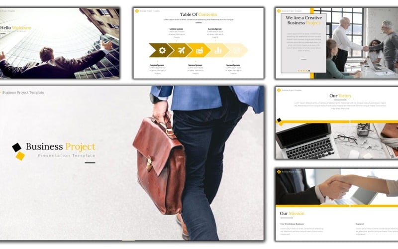 business project powerpoint template original