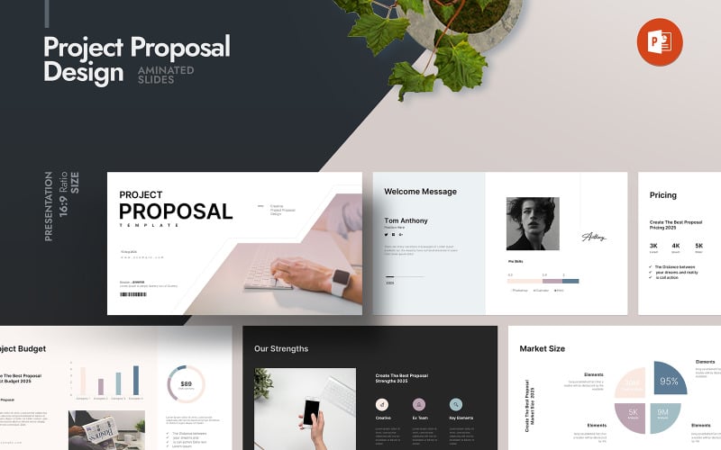 business project proposal powerpoint presentation layout original