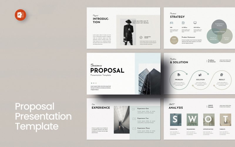 business proposal layout presentation template original