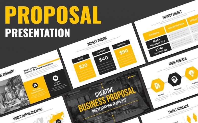 business proposal presentation layout template original
