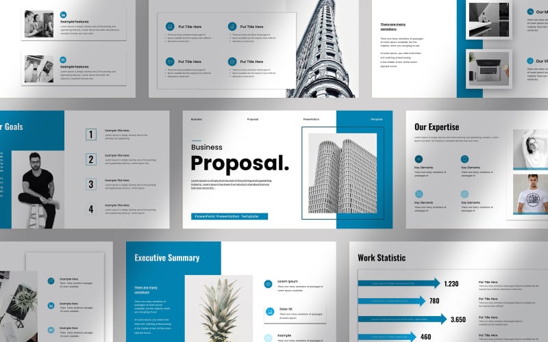business proposal presentation powerpoint template original