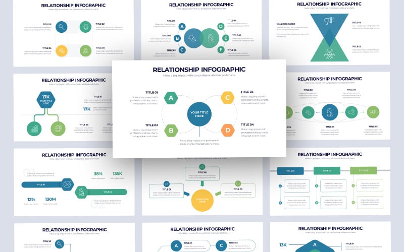 business relation infographic powerpoint template original