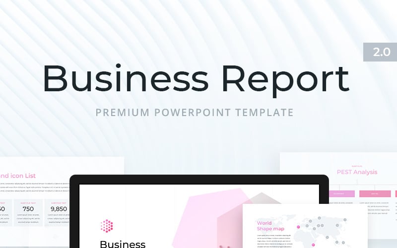 business report powerpoint template original
