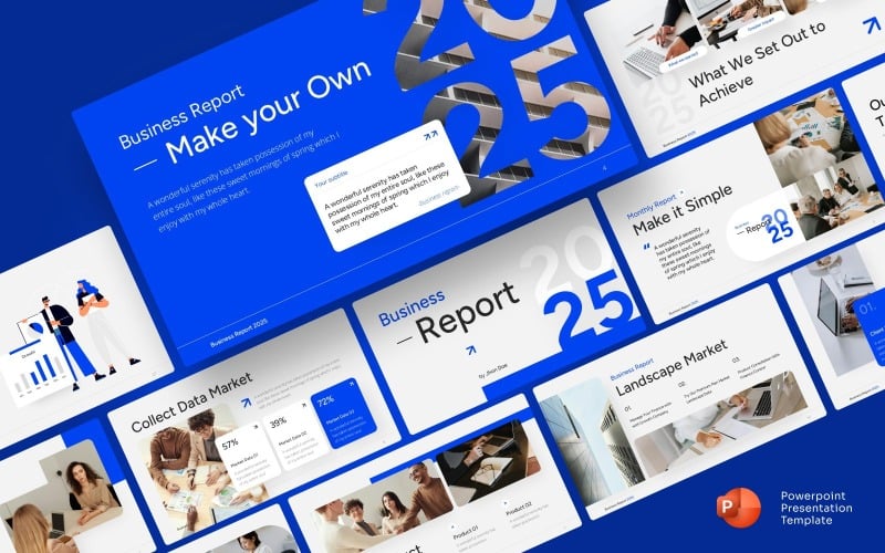 business report powerpoint presentation original