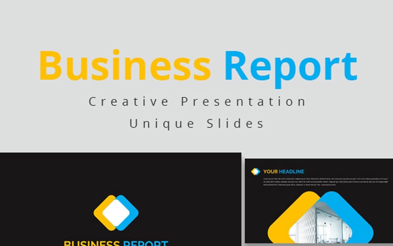 business report powerpoint template original
