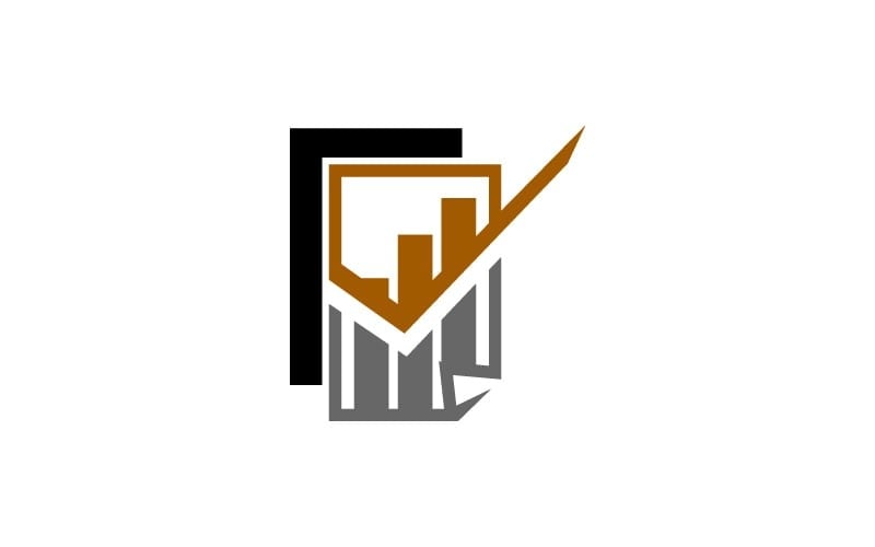 business report validation logo template original