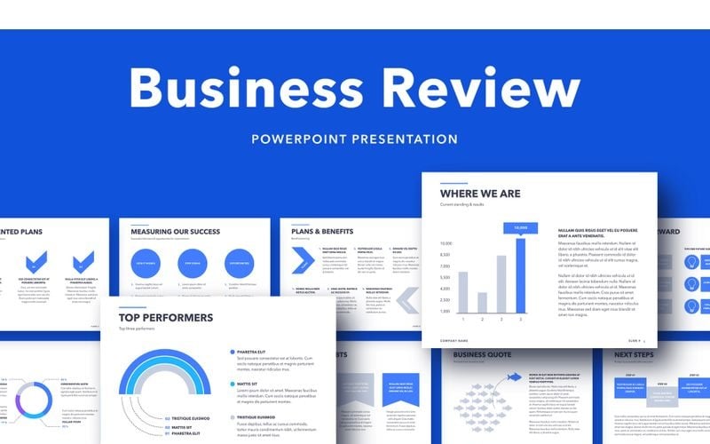 business review powerpoint template original
