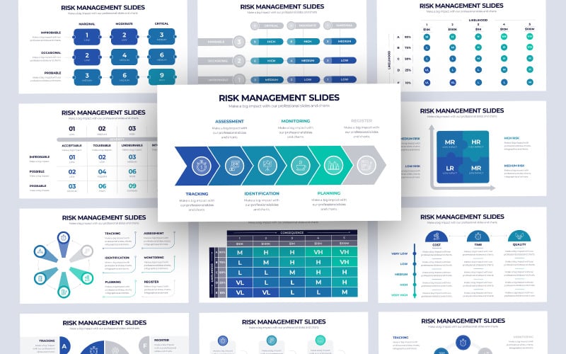 business risk management slides powerpoint template original
