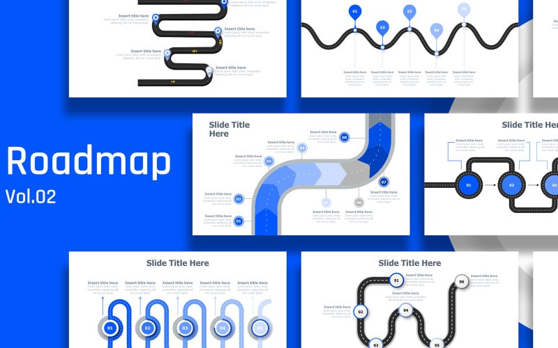 business roadmap infographic easy to use original