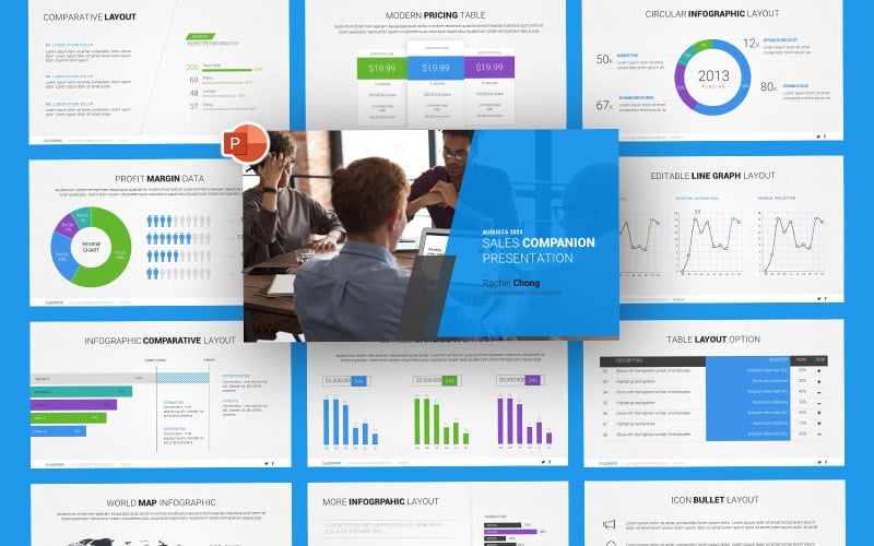 business sales powerpoint template original