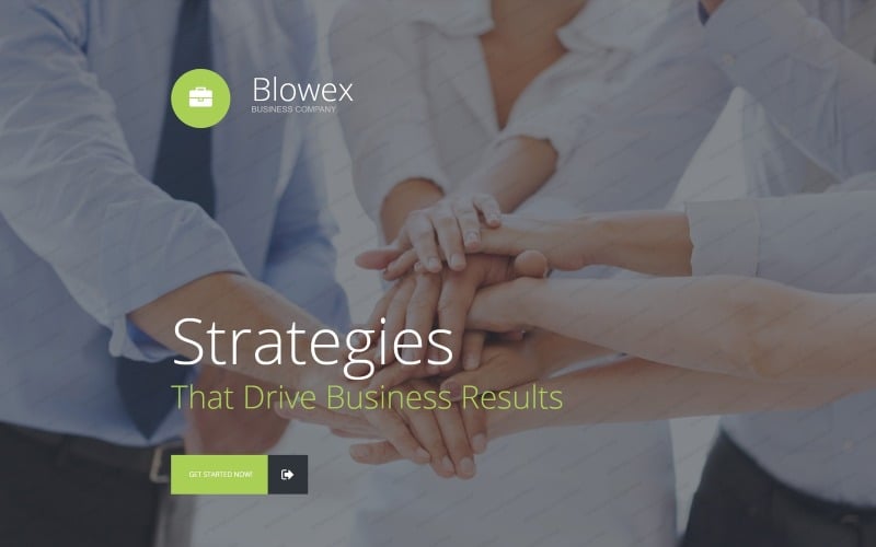 business services responsive landing page template original