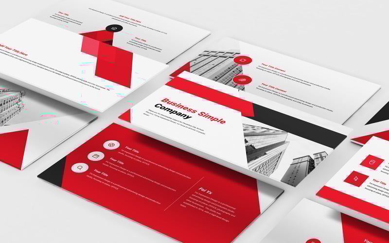 business simple company powerpoint template original