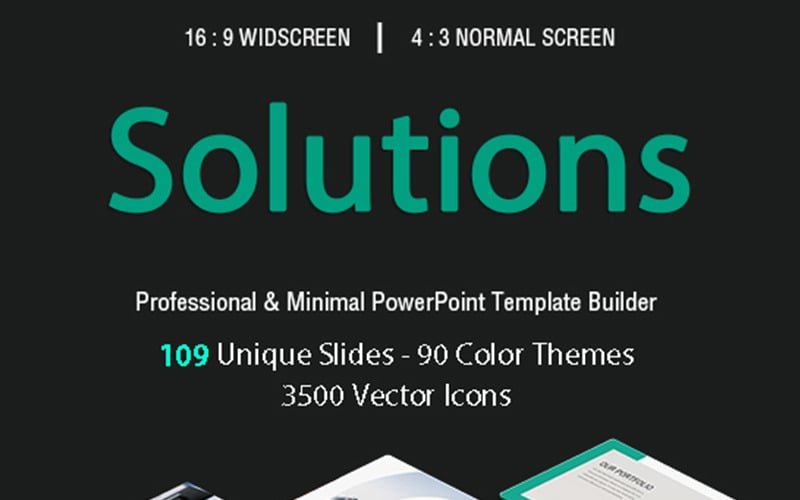 business solutions presentation powerpoint template original