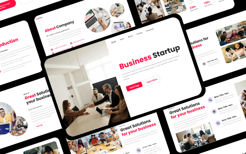 business startup presentation template original