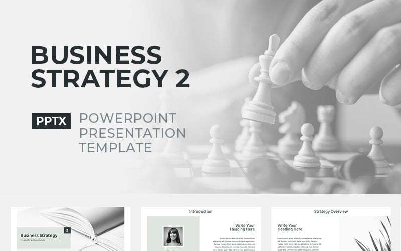 business strategy powerpoint template original