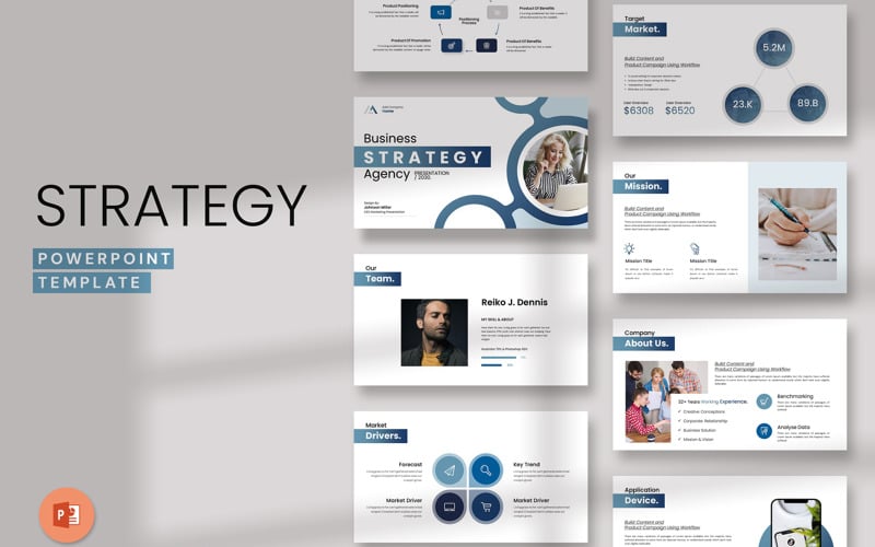 business strategy layout template original