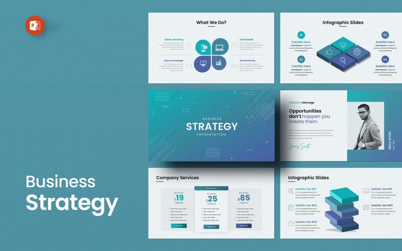 business strategy powerpoint presentation template original