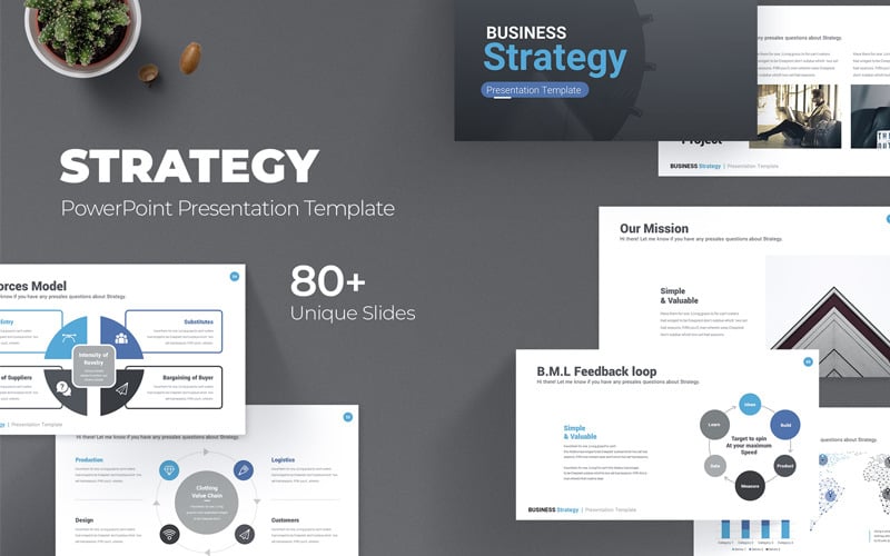 business strategy powerpoint template original