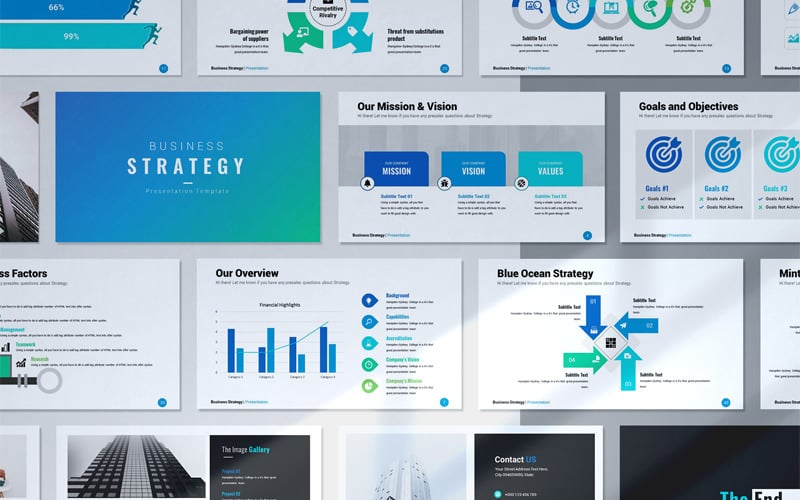 business strategy powerpoint template original