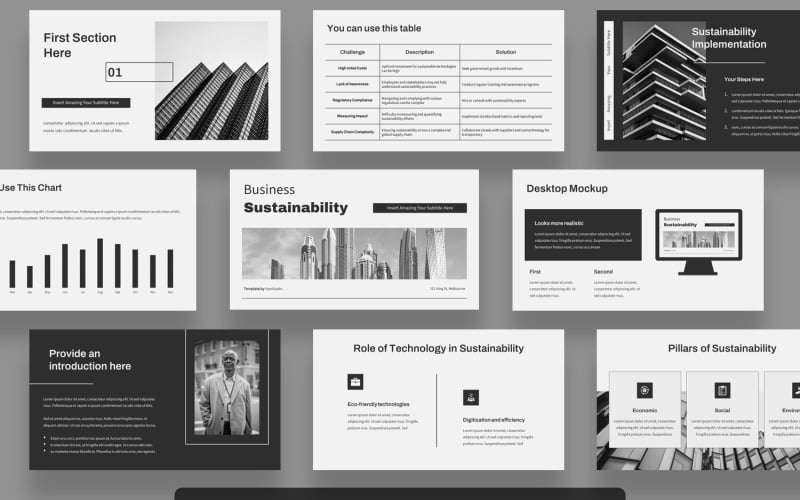 business sustainability powerpoint original