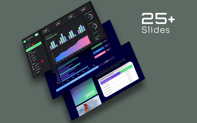 business table and chart template original