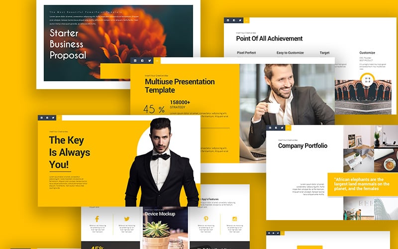 business talk powerpoint template original