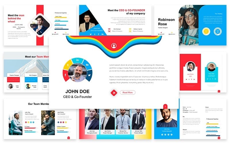 business team powerpoint template original