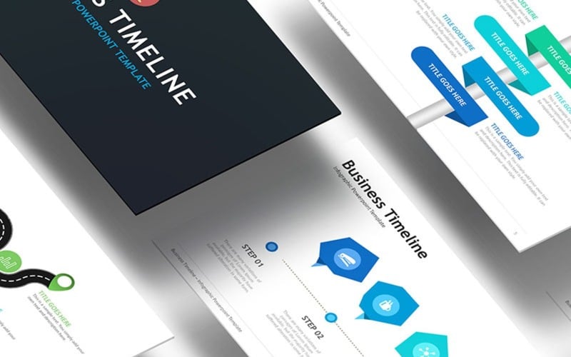 business timeline infographic powerpoint template original