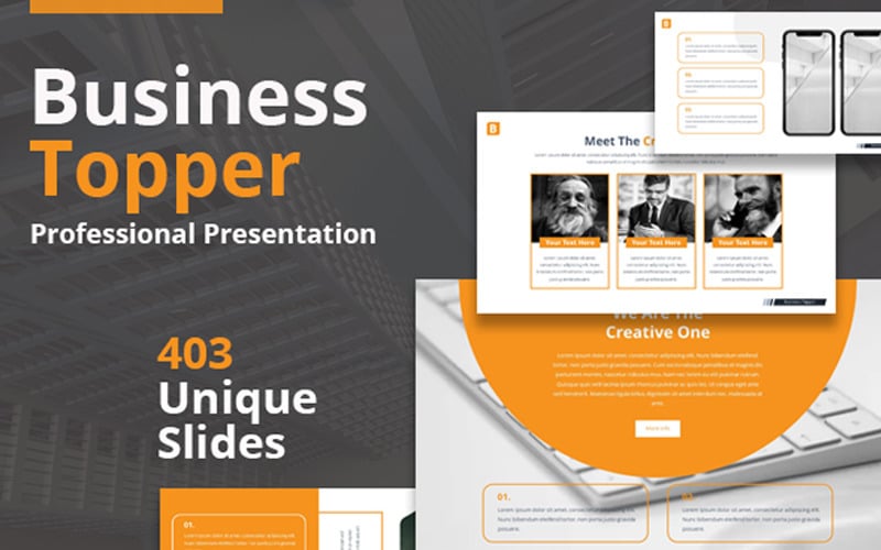 business topper powerpoint template original
